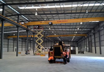 Four new overhead cranes provide critical roles in new facility